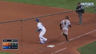 WS2014 Gm7: Davis gets groundout to end the 8th