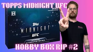 2024 Topps Midnight UFC Hobby Box Rip #2 | $300 for 7 Cards (3 Autographs, 1 Insert, 3 Base Cards)