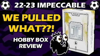 PULLED WHAT?!! 2022-23 Impeccable EPL Soccer Panini Hobby Box Review