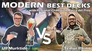 The Champion is here! | Mengu vs Marco del Pivo | UR Murktide vs Temur Rhinos | Modern Mtg Gameplay