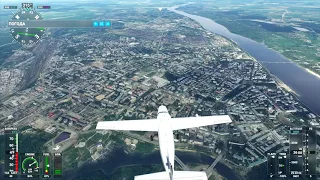 Microsoft Flight Simulator 2020 | Краткий обзорный полёт по Ярославлю UUDL