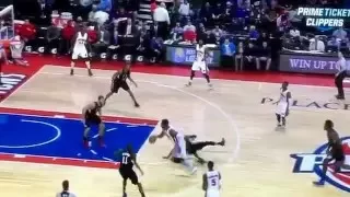 Andre Drummond breaks Chris Pauls ankle on the move. Chris Paul falls down he's juked so bad!