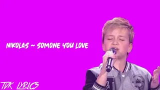 Nikolas - Someone You Loved (Lewis Capaldi) | Lyrics | Blind Auditions | The Voice Kids Germany 2020