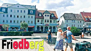 Friedberg City Germany 🇩🇪 Walking tour, 4k video