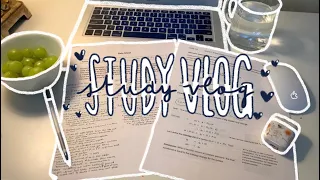 STUDY VLOG | a *productive* week of online school as a university student ☁️