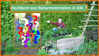 Hochbeet aus Naturmaterialien in XXL - geht das???  - Hochbeet bauen aus Rasensoden - DIY