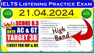 IELTS LISTENING PRACTICE TEST 2024 WITH ANSWERS | 21.04.2024