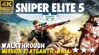 Sniper Elite 5 Mission 1 Atlantic Wall (3 Stars) - 4K UHD