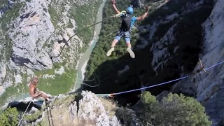 Gorges du Verdon - Rope jump 240m