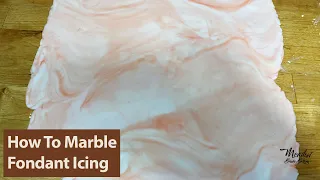 How to marble fondant icing  : How to marble fondant : Simple cake decorating ideas at home
