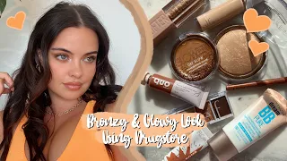 Glowy + Bronzy Look Using Drugstore Products | Julia Adams