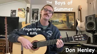 Don Henley - The Boys of Summer Fingerstyle Guitar Lesson + Riffs