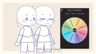 Create a gacha couple using a spin wheel! || TREND || wheel in desc.