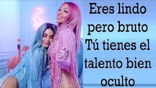 LINDO PERO BRUTO (Letra) THALIA ft LALI