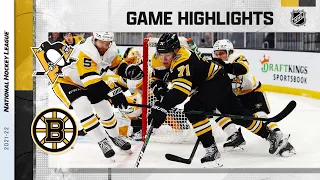 Penguins @ Bruins 4/16 | NHL Highlights 2022