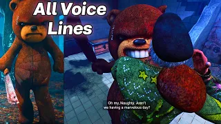 Naughty Bear All Voice Lines