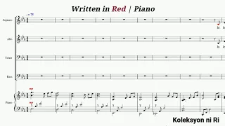 Written in Red | Piano | Accompaniment | Lyrics