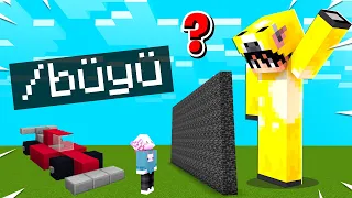 Minecraft'ta Kardeşimi BÜYÜME MODU İLE Yapı Kapışmasında Trolledim!!