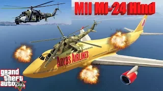 GTA V:Mil Mi-24 Hind Helicopter Best Extreme Longer Crash Compilation