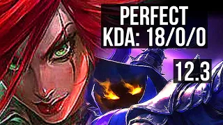 KATARINA vs VEIGAR (MID) | 18/0/0, 3.1M mastery, 10 solo kills, Legendary | EUW Master | 12.3