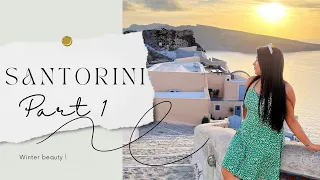 Beautiful Santorini: Day 1 Off season December - Winter|| Travelling in World's Worst Flight RyanAir