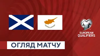 Шотландія — Кіпр. Кваліфікаційний раунд. Євро-2024. Огляд матчу. 25.03.2023. Футбол