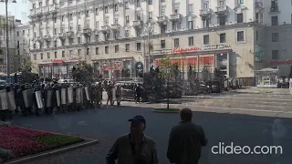 Акция протеста. Минск, проспект Независимости, 30 августа