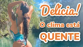 BANHO de RIO no inverno 30 graus em BONITO  | Vanlife Real