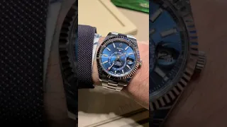 Rolex Blue Skydweller ref. 326934 happy Monday youtube