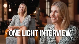 How to Film an Interview using only ONE Light