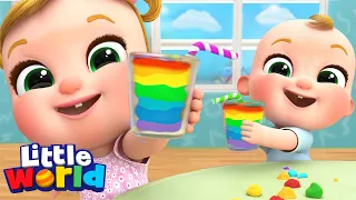 Rainbow Playdough (Color Song) | Kids Songs & Nursery Rhymes by Little World