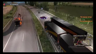 #ETS2. Euro Truck Simulator 2. Бан на месяц Случай на дороге. #MP