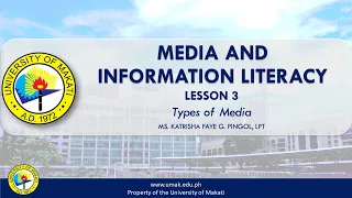 Lesson 3: Types of Media | Media and Information Literacy