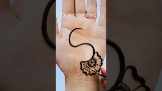 S Alphabet Easy Simple Mehndi Design for hand🔥 #mehndi #shortvideo #youtubeshorts #viral #trending