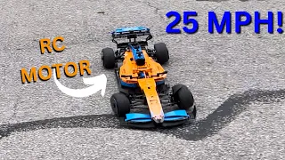 LEGO RC 42141 McLaren F1 | 25 MPH | Fastest 42141 MOD yet?!