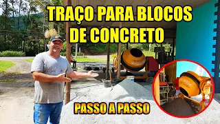 TRAÇO PARA BLOCOS DE CONCRETO