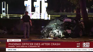 Phoenix police officer killed in crash overnight