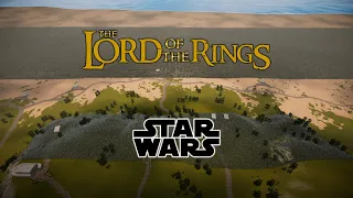 Every Star Wars VS Lord of the Rings ARMIES! - Ultimate Epic Battle Simulator 2