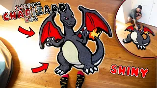 CUSTOM SHINY CHARIZARD RUG | Full Tufting Process | Making A Pokemon Rug