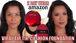 VIRAL TIRTIR MASK FIT RED CUSHION FOUNDATION + 2 DAY WEAR TEST *oily skin* | MagdalineJanet