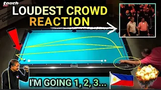 EFREN REYES SHOCKS GERMANY | Crazy Crowd ReactionEfren Reyes loudest crowd reaction in pool history