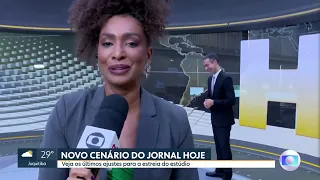 Novo JORNAL HOJE (Globo) - SP1 apresenta novo cenário da atração nacional