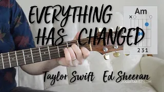 'Everything Has Changed' Guitar Tutorial | Easy Chords & Strumming