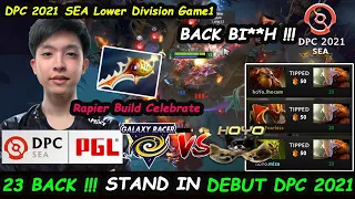 Hoyo vs Galaxy Racer | 23savage Juggernaut Stand in Debut Game DPC 2021 SEA Lower Division Game1