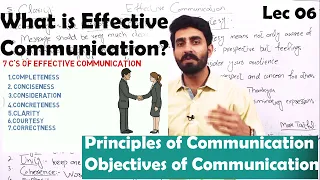 #06 Effective Communication || 7C's of Communication || BBA, MBA, Bcom