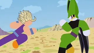 Gohan Vs Cell Stick Fight!!