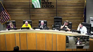 City of West Fargo City Commision Meeting - Monday, May 6, 2024