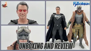 Hot Toys Knightmare Batman & Superman 2 Pack Zack Snyder's Justice League ZSJL Unboxing & Review