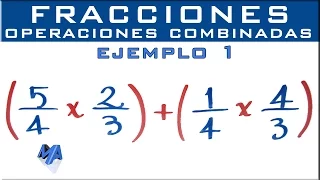 Operaciones combinadas con fracciones | Ejemplo 1