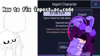 How to fix import oc code + How to import code :